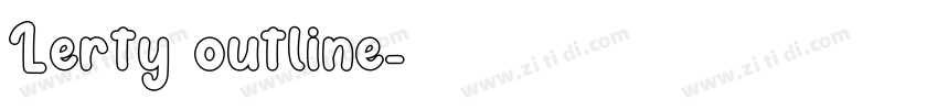 Lerty outline字体转换